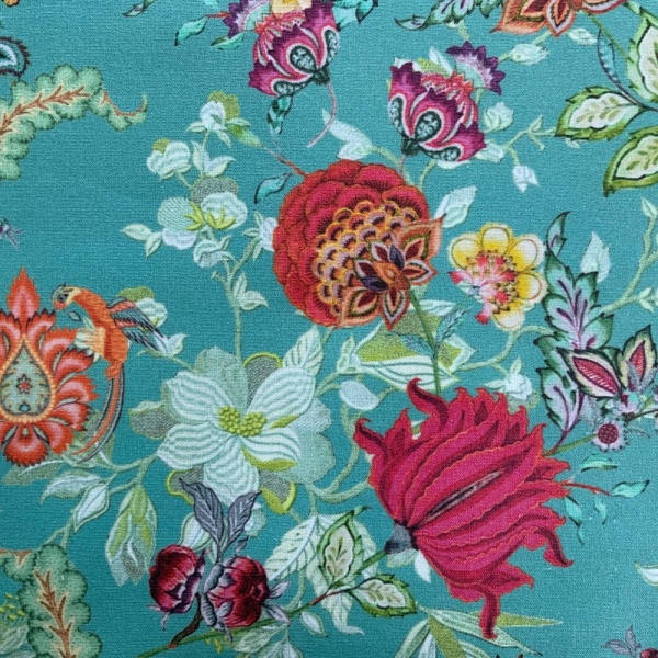 Bengal Beauty French Oilcloth in Blue