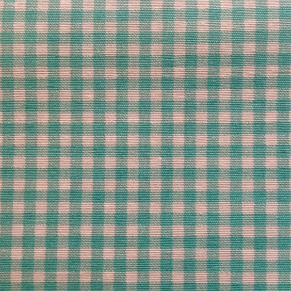 Gingham Check Extra Wide Acrylic Oilcloth in Jade