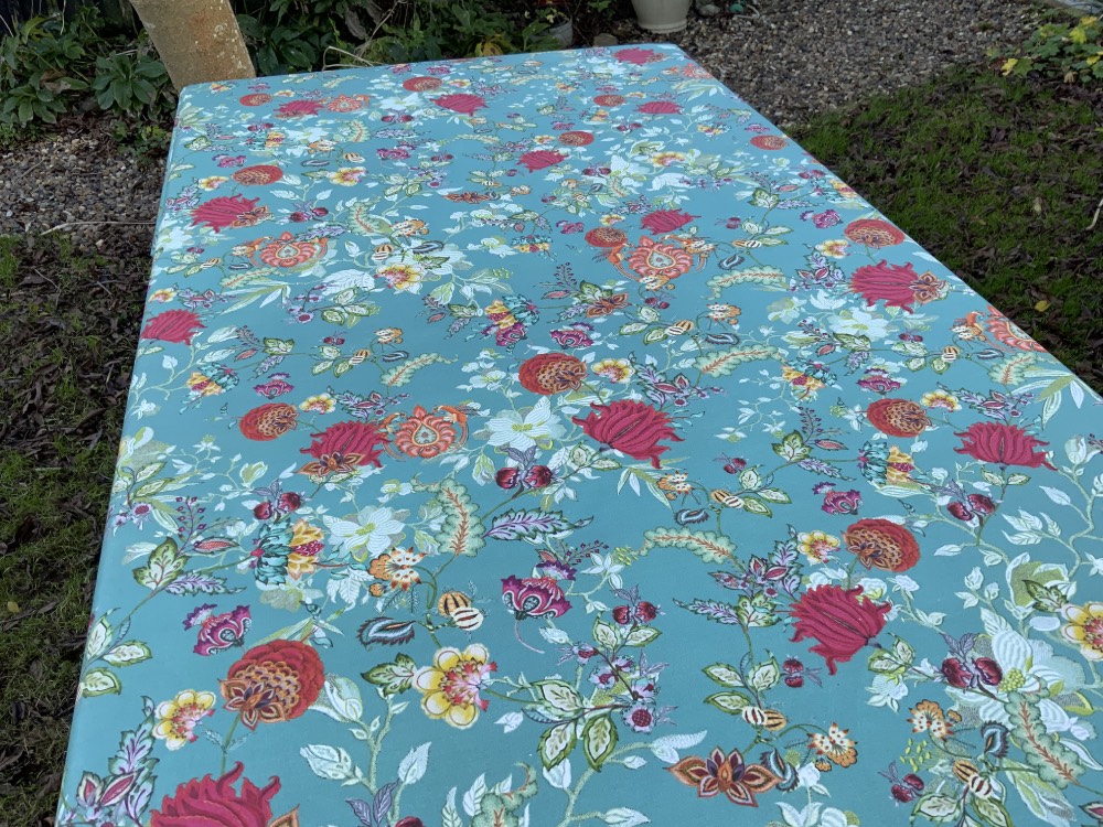 Bengal Beauty French Oilcloth in Blue