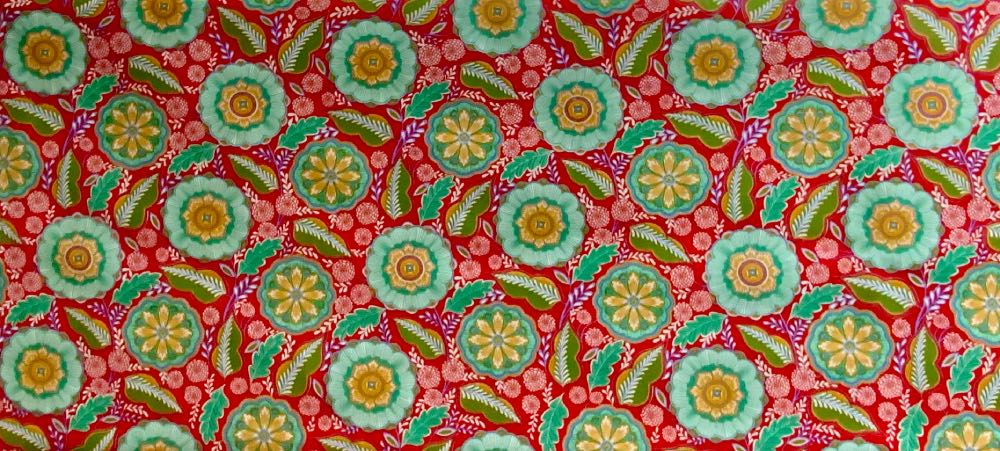 Esther Extra Wide French Oilcloth in Red