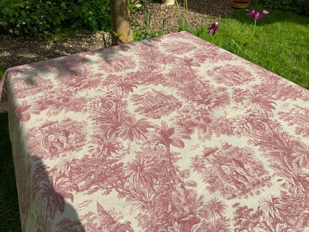 Maharani French Oilcloth in Rose