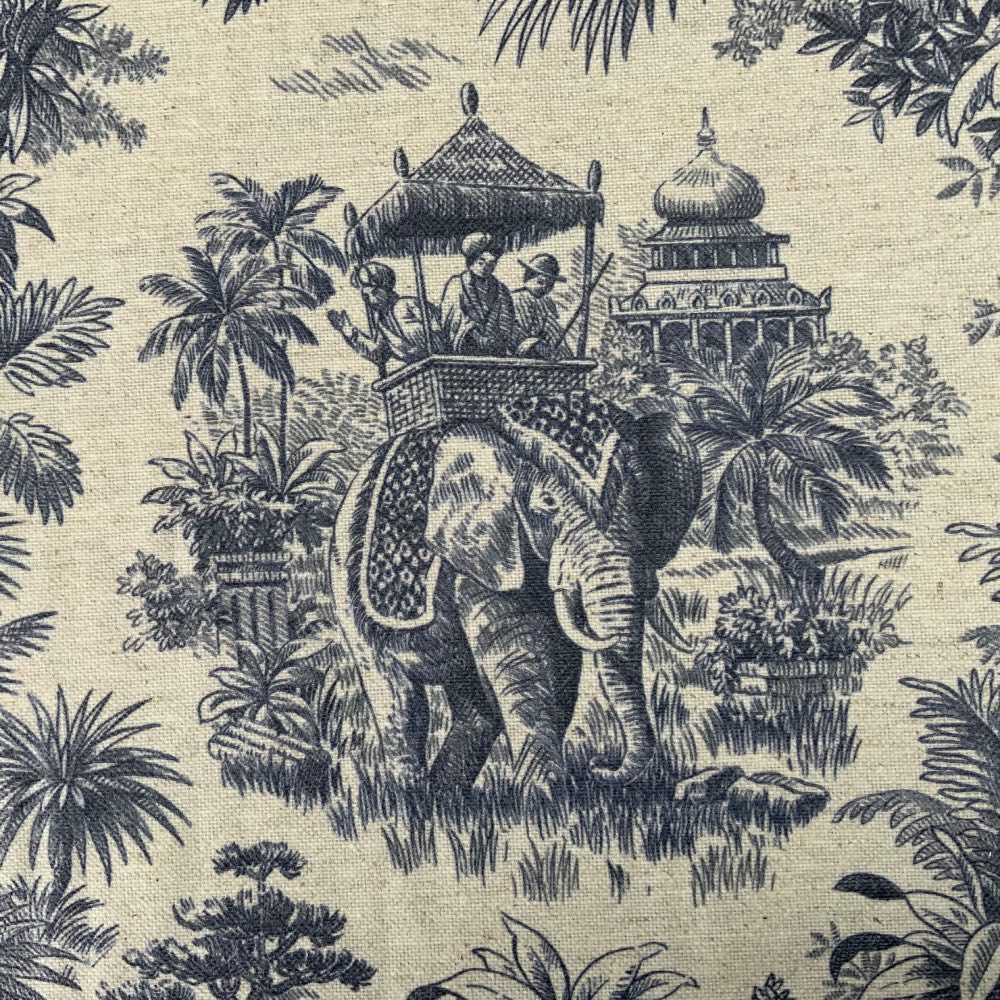 Maharani French Oilcloth in Indigo