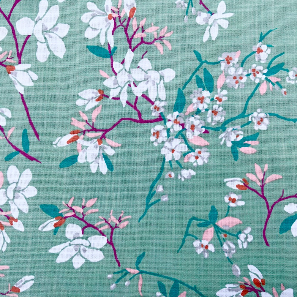 Nishio Extra Wide French Oilcloth in Green