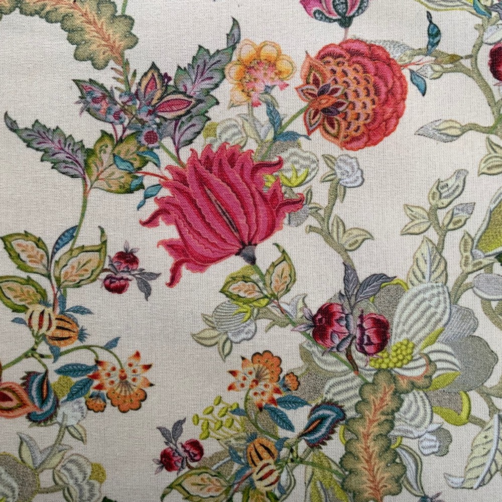 Bengal Beauty French Oilcloth in Ivory