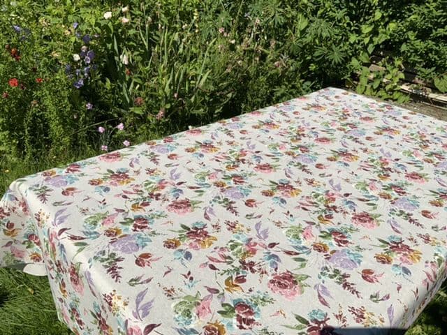 Catania Extra Wide Oilcloth in Natural