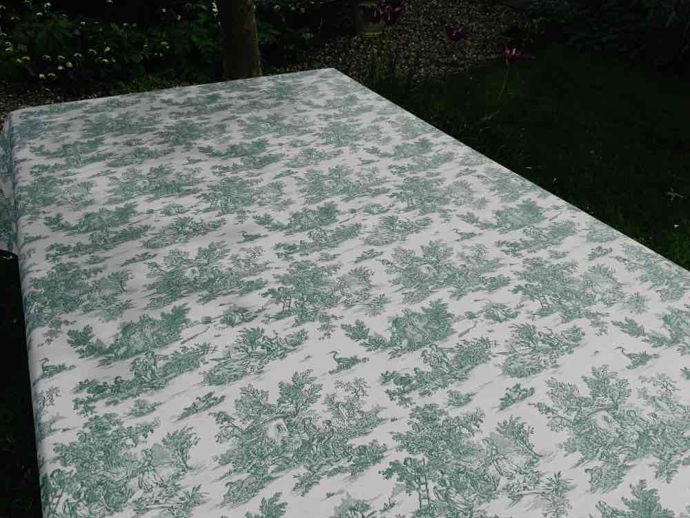 Mini Pastorale Extra Wide French Oilcloth in Green
