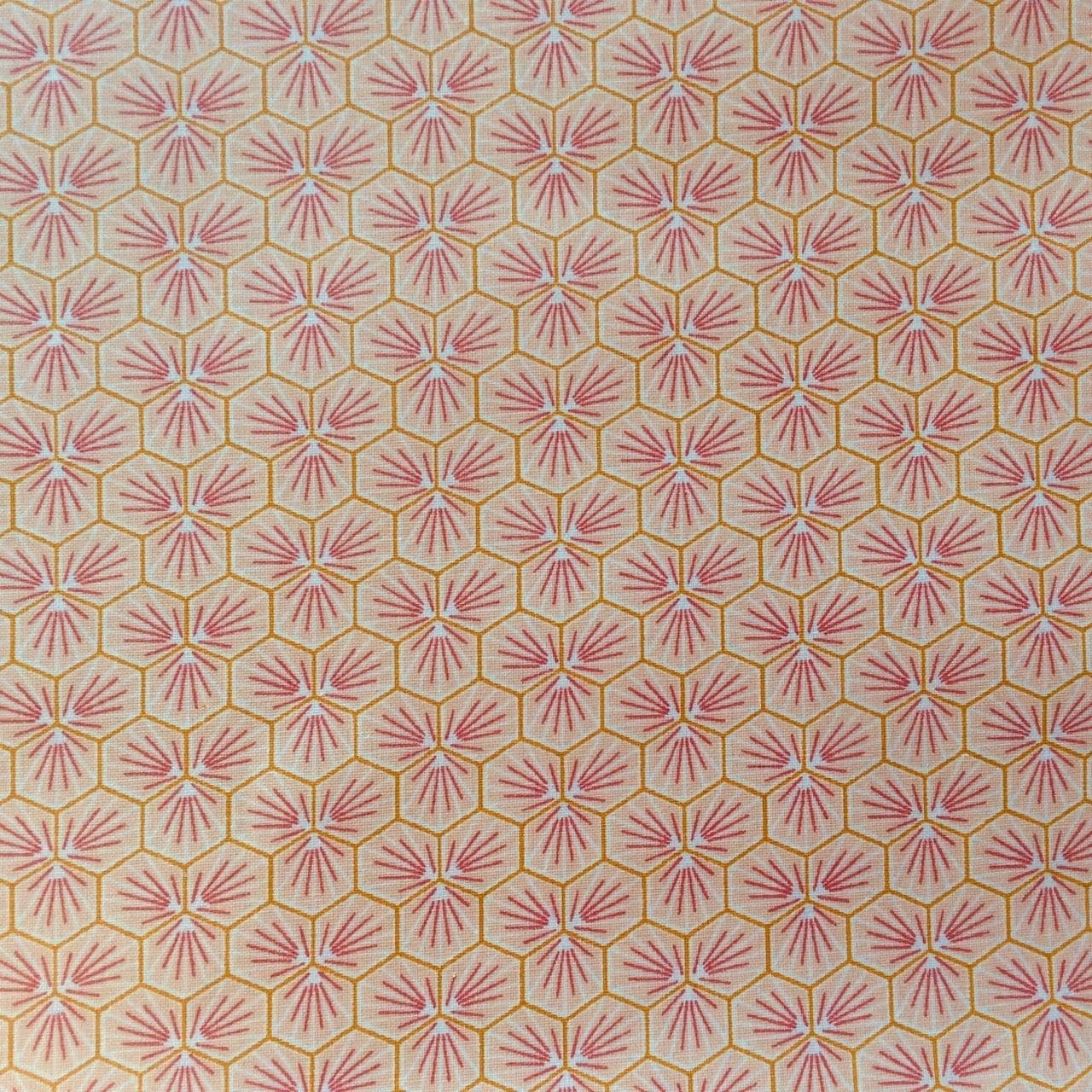 Riad Extra Wide Acrylic Oilcloth in Rose
