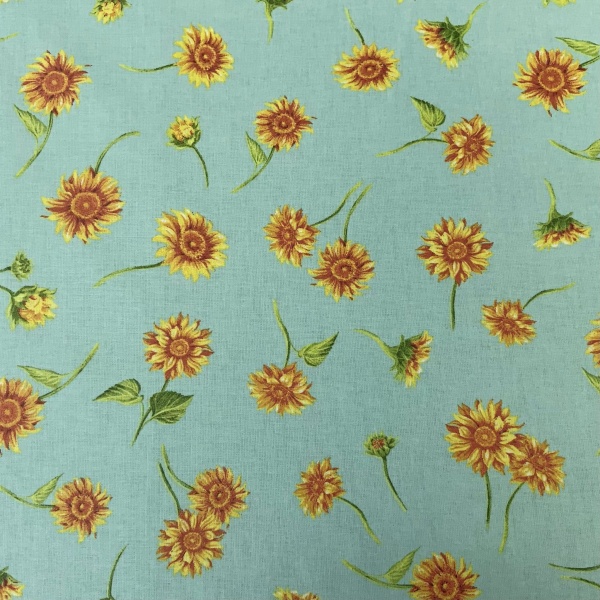 Sunflowers Extra Wide Acrylic Oilcloth
