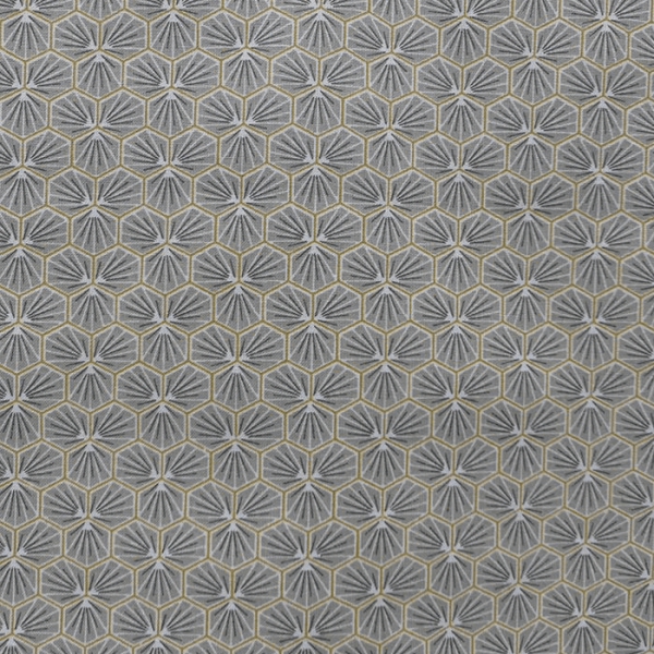 Riad Extra Wide Acrylic Oilcloth in Taupe